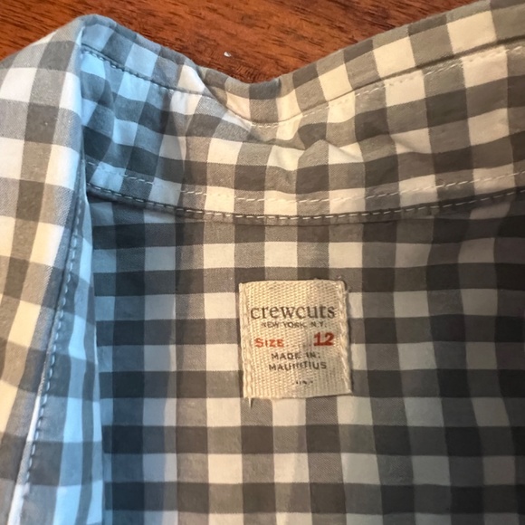 Gray checked button down shirt - Picture 2 of 2